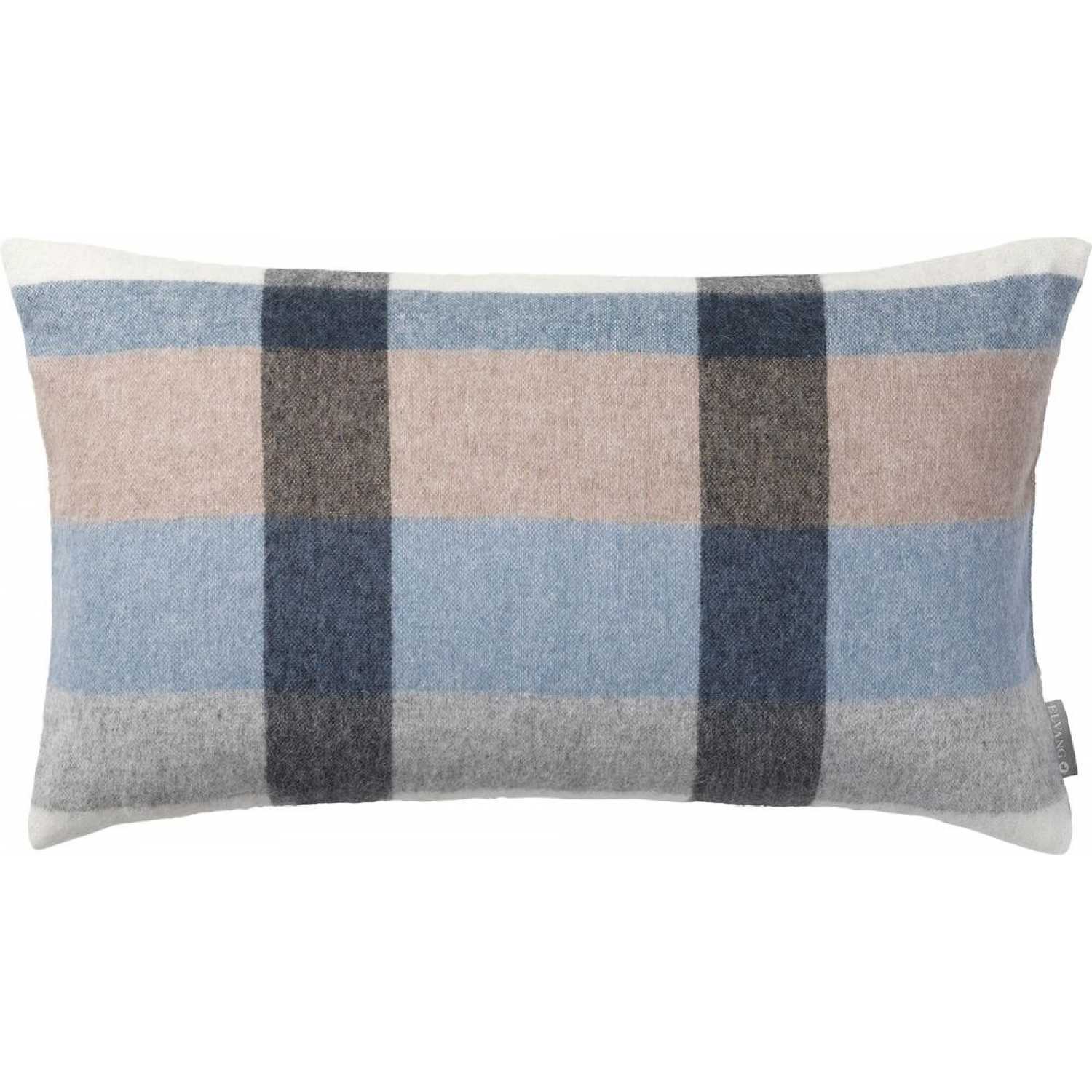 Elvang Intersection Cushion Cover - Ocean Blue & White & Grey